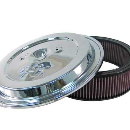 Filtro de aire de repuesto para motocicleta K y N CE-1502 con tapa cromada