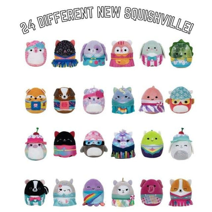 Squishville by Squishmallows Série 6 - Unité assortie - Mini peluche et accessoires - Officiel Kellytoy - Jouet en peluche mignon et doux - Idéal comme cadeau et petit cadeau pour les enfants