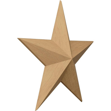 Ekena Millwork ROS05X05GLRW Galveston Star Rosette, 5-Inch x 5-Inch x 3/4-Inch, Rubberwood