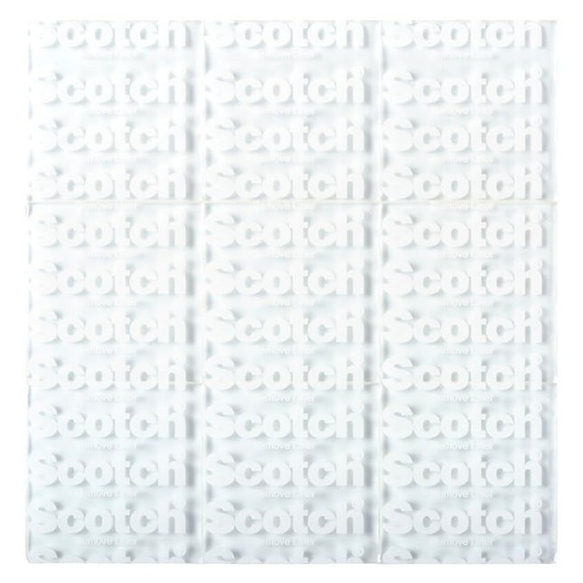 3M Scotch® Restickable Mounting Tabs, 18 Tabs, 25mm, Holds 453g, Clear