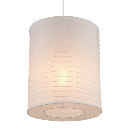 Globe Electric 60764 Novogratz x Globe Pendant, White Lantern, Bulb Not Included