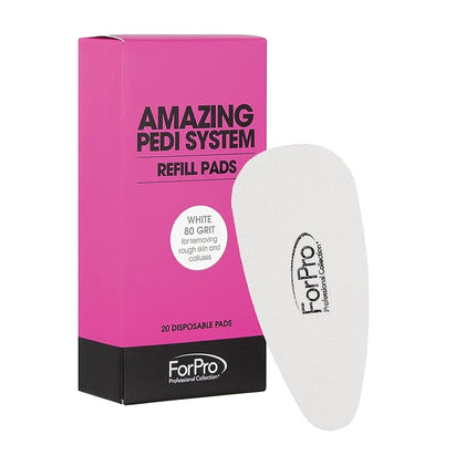 ForPro Amazing Pedi System Refill Strips, White, 8