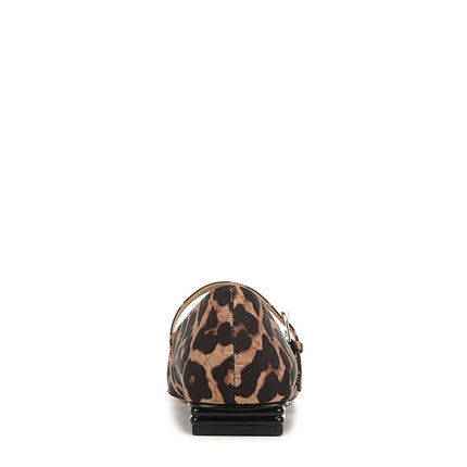 Franco Sarto Women's Tinsley Mary Jane Flat, Leopard Print Fabric, 9 Wide
