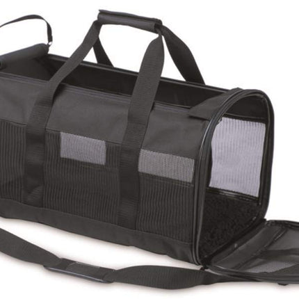 Petmate Soft-Sided Kennel Cab Pet Carrier,Black,Up