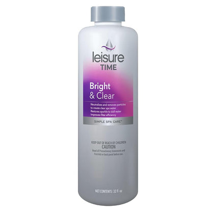LEISURE TIME A Bright and Clear Cleanser for Spas and Hot Tubs, 32 fl oz
