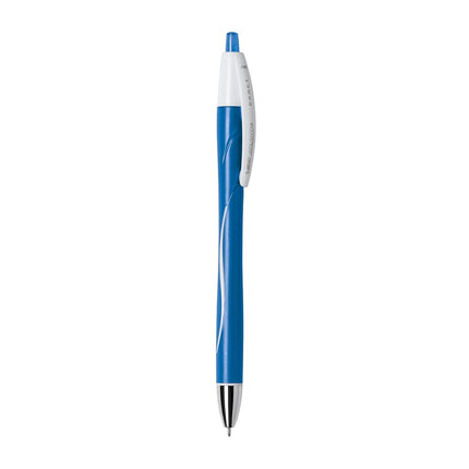 Exact BIC-Atlantis Retractable Ballpoint Pen Fine Tip 0.7 mm Pack of 12 BIC-Count Blue