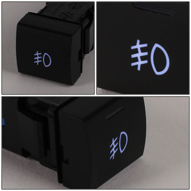 DNA MOTORING FLSW-019 Car Dash Mount Fog Light Lamp Switch with Wiring Harness Compatible with 2019-2022 RAV4 / 2018-2022 Camry / 2020-2022 Corolla