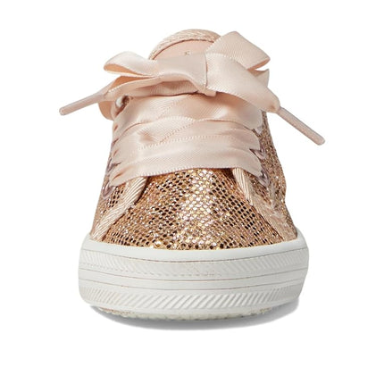 Keds Girl's Kickstart Jr. Celebrations (Toddler/Little Kid) Sneaker, Rose Gold Sparkle, 9 US Little Kid