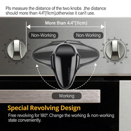 EUDEMON Childproof Oven Door Lock, Oven Front Lock Easy to Install and no Tools Need or Drill(1Pack,Black)