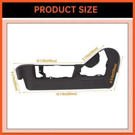 ECOTRIC Panel de cubierta del embellecedor del asiento delantero del lado del conductor Compatible con Ford F150 Lincoln Mark LT 2009-2014 Reemplazo para 9L3Z-1662187-EA, F761 NO apto para asientos eléctricos con ajuste manual y Super Cab.