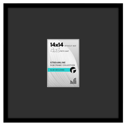 Americanflat 14x14 Picture Frame with Polished Ple