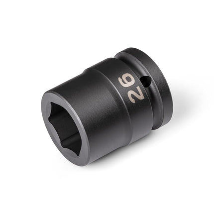 TEKTON 3/4 Inch Drive x 26 mm 6-Point Impact Socket | SID32126