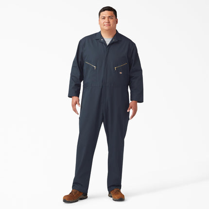 Dickies Mens Deluxe Blended Long Sleeve Coveralls, Dark Navy, M