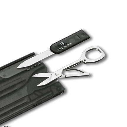 Victorinox Swiss Army Swiss Card Classic with 10 Functions, Black Transparent