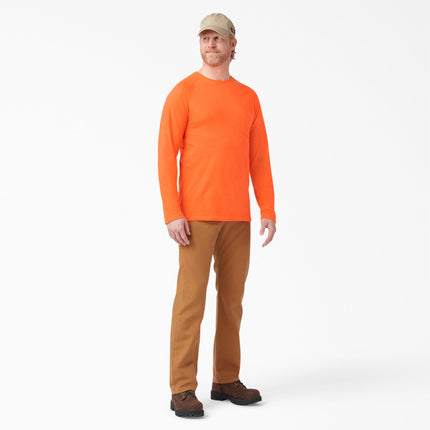 Dickies Men's Short Sleeve Performance Cooling Tee, Bright Orange, 4X-Large Big Tall