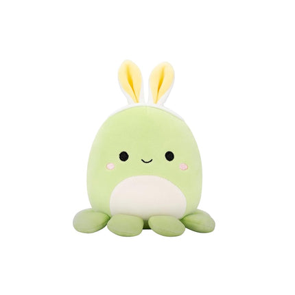 Squishmallows Original 5in Caleb The Green Octopus with Bunny Ears � Official Jazwares Plush (Little)