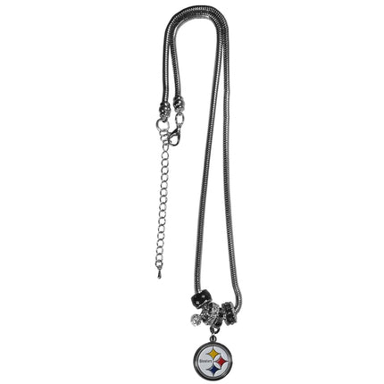 Siskiyou Sports NFL Pittsburgh Steelers Euro Bead Necklace, 18-Inch