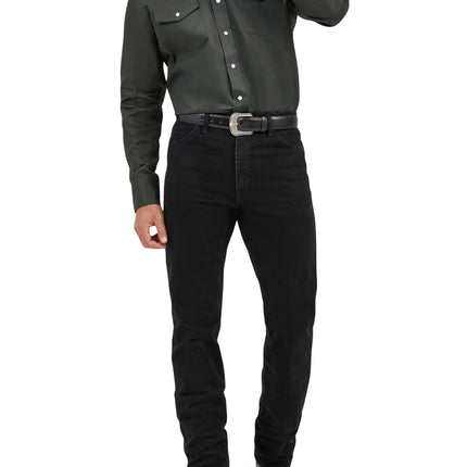 Vaqueros de hombre Wrangler 13MWZ, corte regular original estilo bota, pierna recta, NEGRO SOMBRA, 33W / 32L