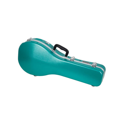 Crossrock A-Style Mandolin Case | ABS Molded Hardshell with Security Lock, Metal Feet, and Detachable Straps-Mint Blue (CRA862MAMB)