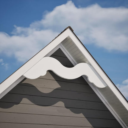 Pitch Midway Architectural Grade PVC Gable Pediment, 48"W x 14"H x 1"P (7/12)