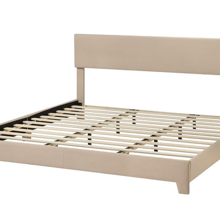 Allewie King Size Bed Frame with Adjustable Headboard, Upholstered Platform Bed with Wood Slats, Heavy Duty Mattress Foundation, No Box Spring Needed, Noise-Free, Easy Assembly, Dark Grey