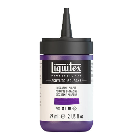 Liquitex Professional Acrylic Gouache 2-oz bottle, Dioxazine Purple