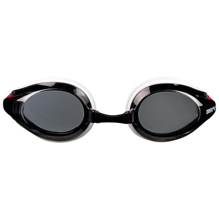 ARENA Tracks Jr Youth Swim Goggles, Smoke/White/Red, Junior