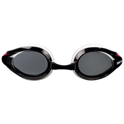 ARENA Tracks Jr Youth Swim Goggles, Smoke/White/Red, Junior