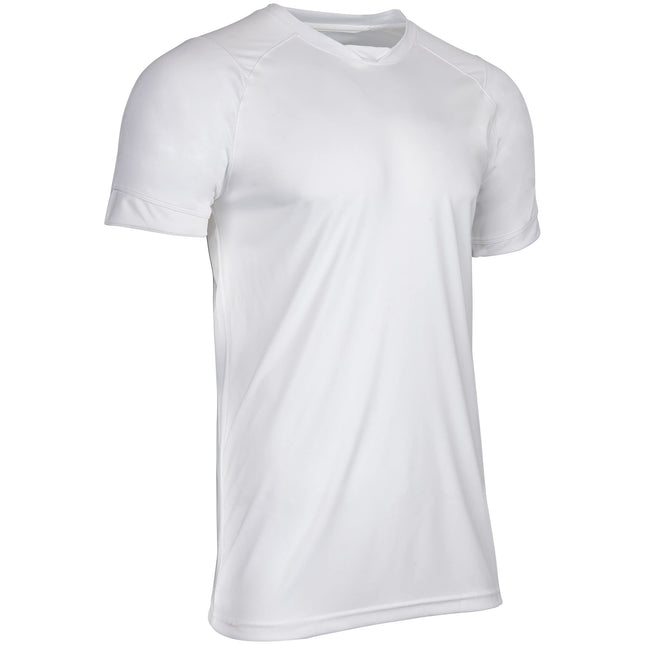 CHAMPRO Boys' Attacker Youth Soccer Jersey White, 