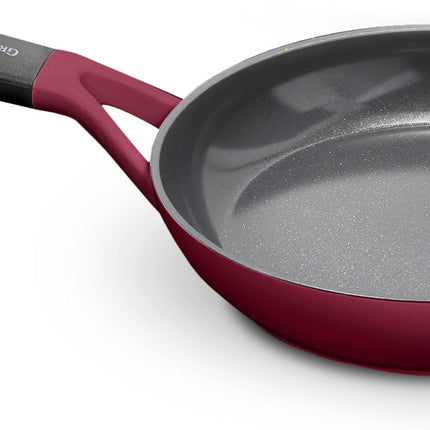 GreenPan SmartShape Healthy Ceramic Nonstick, 6 Piece Cookware Pots and Pans Set, PFAS-Free, Dishwasher Safe, Red
