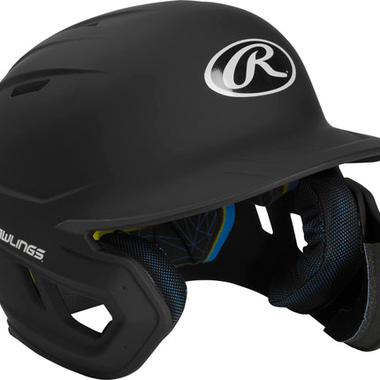 Rawlings Mach 1-Tone Right Batting Helmet W/Adjustable Face Guard Right Handed Adjustable, Senior, Matte Black