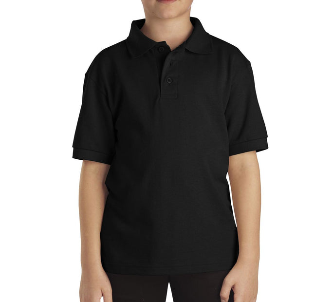 Dickies Big Boys' Short Sleeve Pique Polo Shirt, B