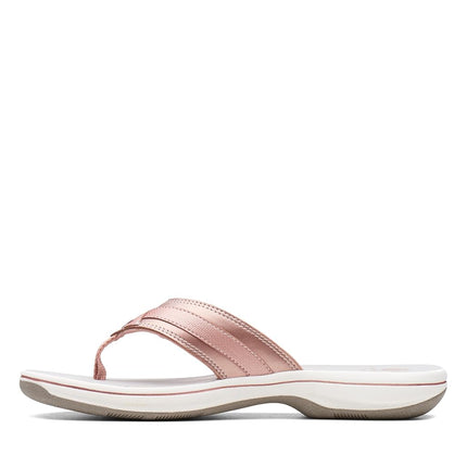 Clarks Women's Breeze Sea Flip Flop, Rose Gold, 10 UK