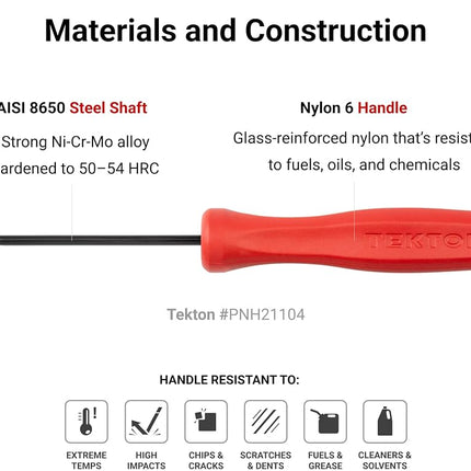 TEKTON Blunt Pick and Hook Set (5-Piece) | PNH90403 | Made in USA