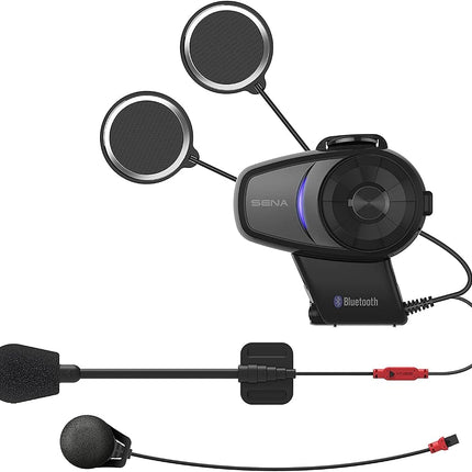 Sena 10S Motorcycle Bluetooth Headset Communication System, Dual Pack