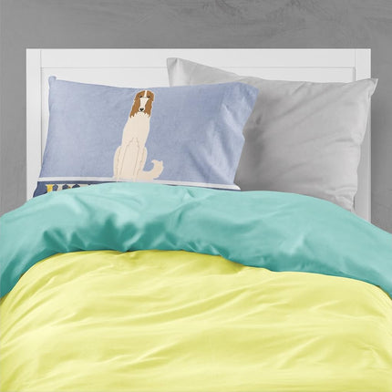 Caroline's Treasures BB5604PILLOWCASE Borzoi Welcome Pillowcase, Multicolor, Standard