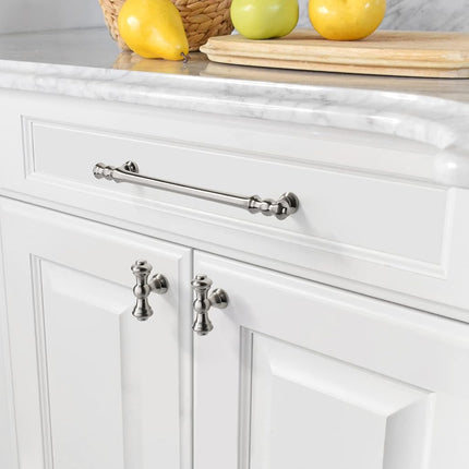 Asidrama 6 Pack 10 Inch(254mm) Brushed Satin Nickel Kitchen Cabinet Handles, Cabinet Pulls Kitchen Cabinet Hardware for Cupboard Drawer Pulls