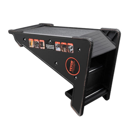 VEVOR Ladder Levler, 380lbs Load PP Ladder Leveling Tool, Pitch Hopper, Stair Ladder Stabilizer with Storage, Easy to Use Stable Platform for All Surfaces,Extension Ladder Accessory for Uneven Ground