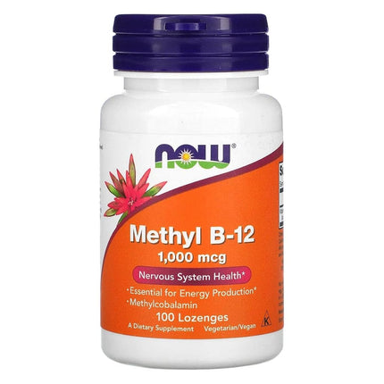 Now Foods Methyl B-12 1000mcg, 200 Lozenges (2 Pac