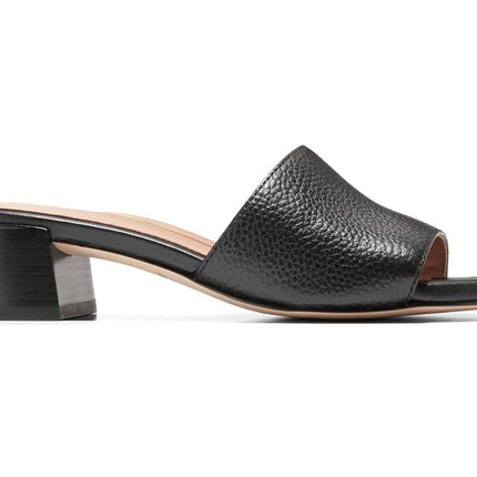 Cole Haan Women's Calli Single Band Sandal Flat, Black Leather, 4.5 UK