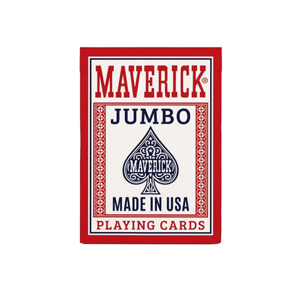 Maverick Playing Cards 12 Pack, Made in USA, Jumbo Index, Red and Blue Decks, Bulk Playing Cards for Poker, Card Games, and Family Game Night