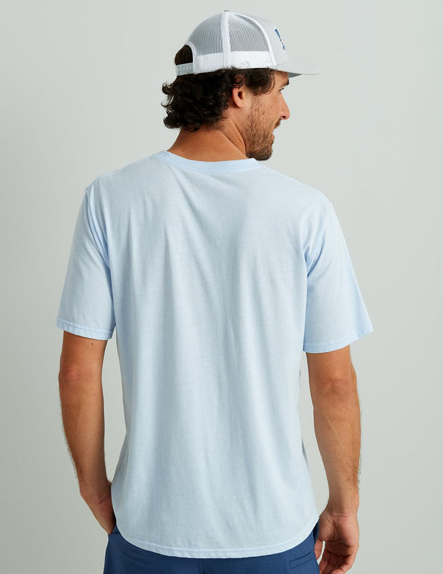 HUK Men's Performance Fishing Logo Tee, Short Sleeve, Quick-Dry, Logo 2.0 - Ice Blue, 3XL