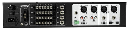 Rockville ROCK MATRIX Amplificador comercial de 4 zonas y 70 voltios + enrutamiento de fuente matricial