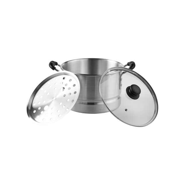 IMUSA USA MEXICANA-410 Aluminum Steamer with Glass