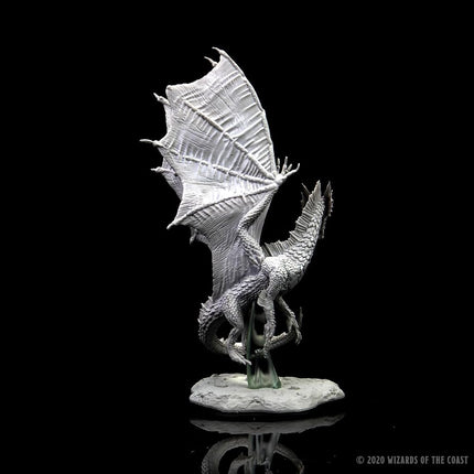 WizKids D&D Nolzurs Marvelous Upainted Miniatures: Wave 11: Young Silver Dragon