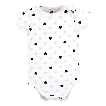 Lot de 3 bodys en coton Hudson Baby unisexe, pour fille, coloris rose marine, 12-18 mois