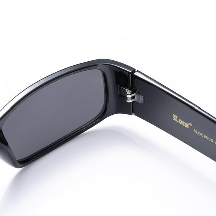 Locs Mens Hardcore Gangster Sunglasses Bandana Print, Black Graffiti, Men