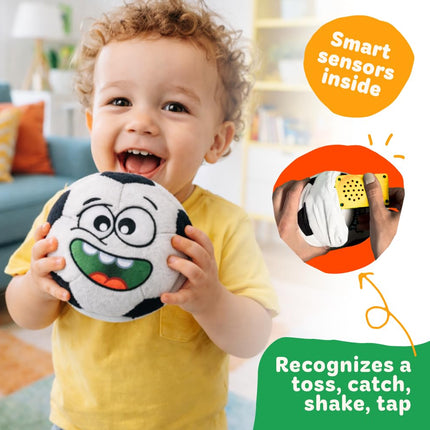 Move2Play, juguete interactivo hilarante con música y efectos de sonido | Regalo de cumpleaños para niños y niñas | Pelota para niños pequeños y bebés | Interior/Exterior | Edad 6, 9, 12+ meses | 1, 2, 3+ años (fútbol americano)