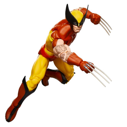 Marvel Legends Series Wolverine, X-Men Retro Marvel Comics Secret Wars Collectible 6 Inch Action Figure, Yellow and Blue