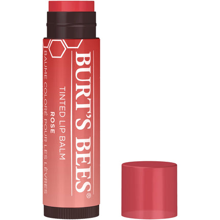 Burt's Bees Tinted Lip Balm Rose, Moisturising Lip